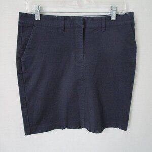 Tommy Hilfiger navy blue cotton blend straight/pencil skirt *Sz 10*